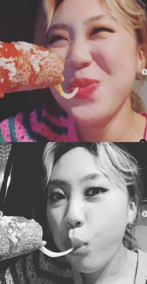 이영지 핫도그 먹방 사진=이영지 인스타그램