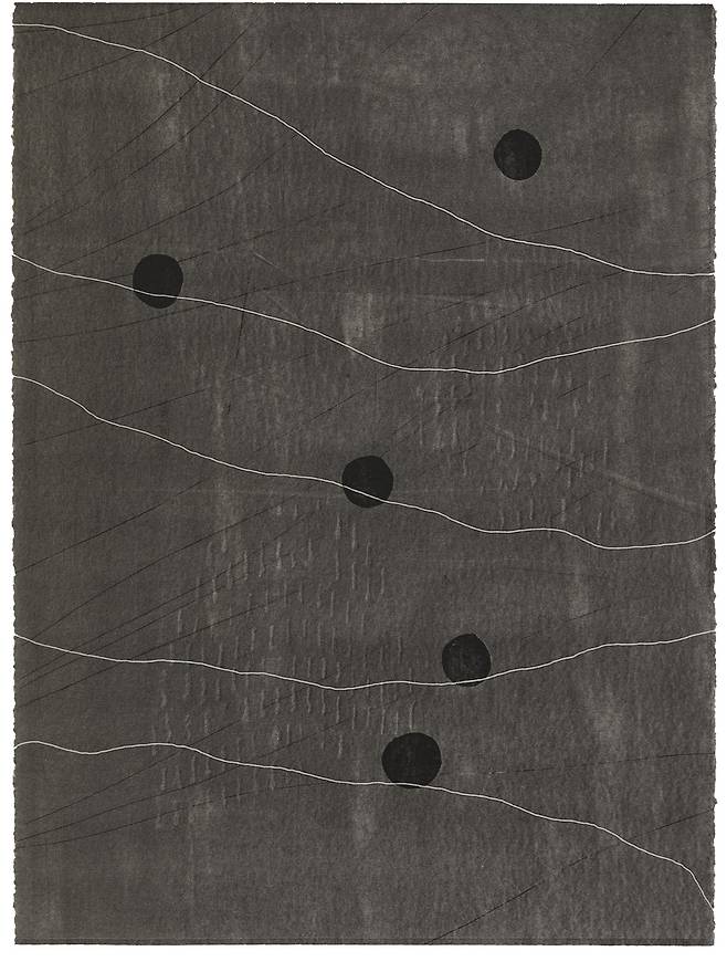 김예령, 해넘이, 종이에 잉크_56×76cm_2020년