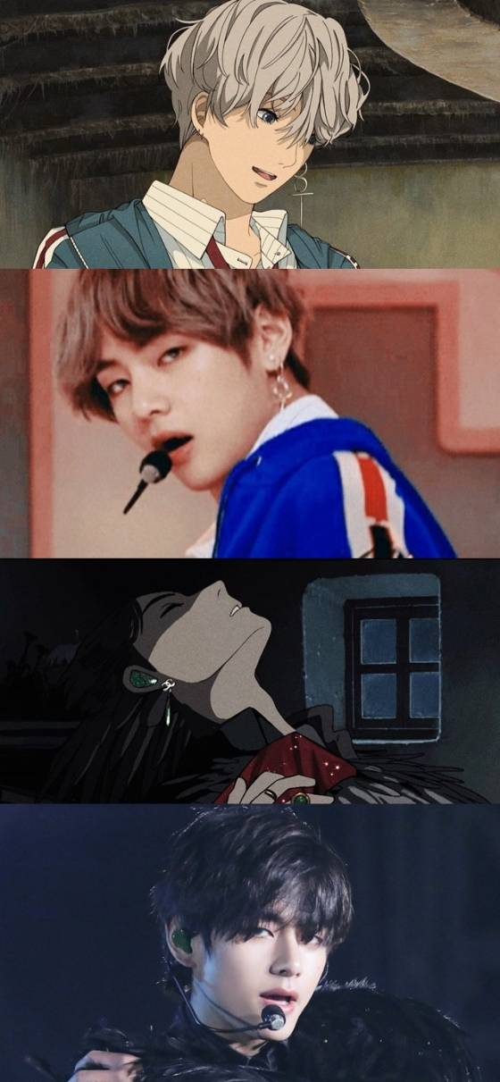 방탄소년단 뷔, 진정한 '만찢남' 비주얼..어떤 만화에 등장해도 찰떡궁합