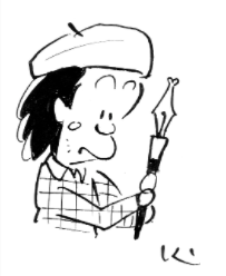 고인의 캐리커쳐.&nbsp; &nbsp; &nbsp; &nbsp; &nbsp;한국만화영상진흥원 자료