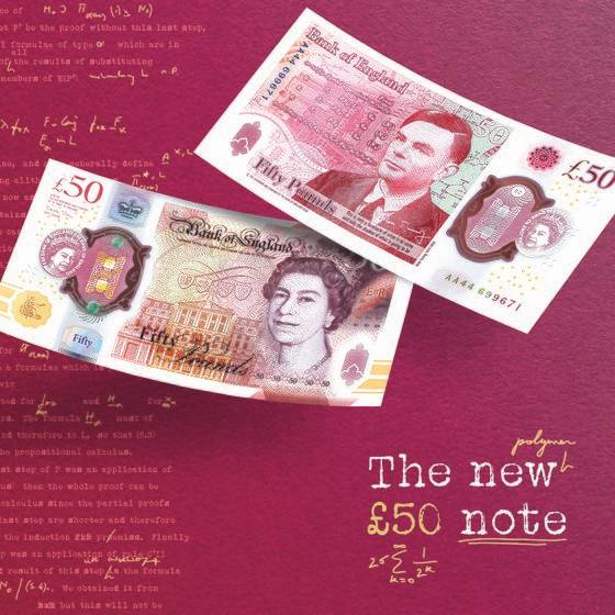 영국 새 50파운드 지폐 디자인 공개