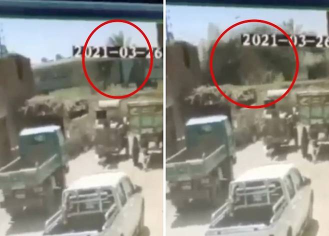 이집트 현지시간으로 26일 중부 소하그 지역에서 열차 두 대가 추돌해 최소 32명이 숨지고 100명이 넘는 부상자가 발생했다. 사진은 열차 추돌 순간을 포착한 영상 캡쳐