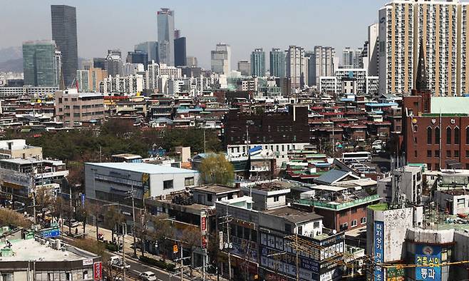 저층 주거지 사업 후보지인 영등포구 신길동 인근 지역. 연합뉴스
