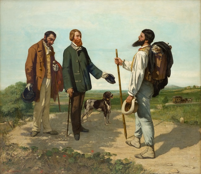 `안녕하세요, 쿠르베씨`(1854) / 파브르 미술관 소장