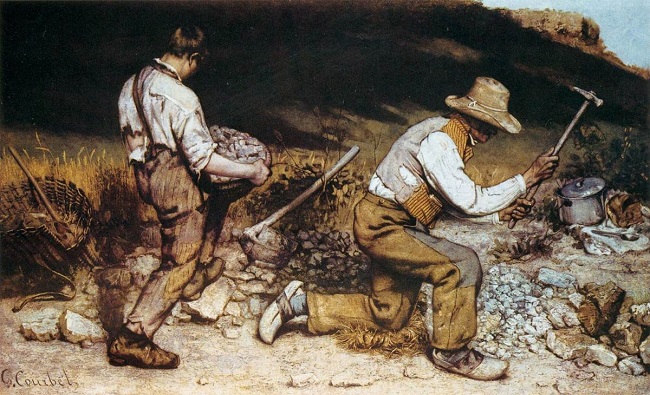 `돌 깨는 사람들`(1849) / 2차 세계대전 중 소각
