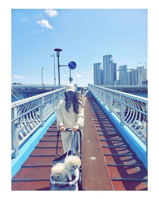 Jang Dong Gun Ko So Young 8 Year Old Daughter And Pet Walking Elegant Mother And Daughter