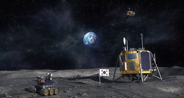 한국의 달 탐사 상상도.(사진=한국항공우주연구원)