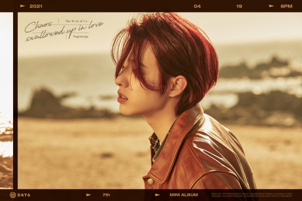 DAY6 (Day6) Jae (Jay) has revealed the same charm as the main character in a youth movie on her new album, Personal Teaser.DAY6 is raising the comeback atmosphere by releasing the individual contents of the mini 7th album The Book of Us: Negentropy - Chaos swapped up in love (The Book of Earth: Negentropy - Chaos Swallow Up Love, hereinafter Negentropy) starting with the youngest help on the official SNS channel on the 5th.At 0:00 on the 8th, we posted three personal Teaser images of the fourth runner, Jae, and at noon we showed a concept film that gives a glimpse of the atmosphere of the New album.In the photo, Jae showed an excellent atmosphere with his languid eyes, and he doubled his chic yet intense charm with blue-colored fashion and red hair.The concept film moved the hearts of those who seemed to have captured a brilliant scene in a youthful movie with the sound of seagulls, wind, and waves.Jae has been working on several songs, including the previous mini-six The Demon (The Dimon) title song Zombie (Zombie), which boasted excellent sensitivity.The new album was named on a credit for a total of six songs, from Everyday We Fight (Everyday We Fight) to Healer (Healer), One Not Two, On Clouds, Invincible (ONE) and Lets Love We Forward.DAY6 tells the theme of The energy that eventually restores us is love, and because of love we become one in the New album Negentropy.The title song You Make Me (Yoo Make Me) is the newest music of DAY6s music, and its fresh attempts are drawing attention from the music industry.On the other hand, DAY6 releases a new album Negentropy at 6 pm on April 19, about a year after its completeness.Through this album, which completes the long run of the book series, it will fill the fans playlist and show off the power of Day 6 to believe and listen once again.