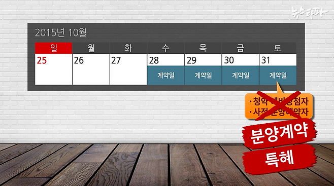 ▲ 2015년 10월 31일에는 청약 예비당첨자, 사전 분양예약자만이 엘시티 아파트 분양 계약이 가능했다.