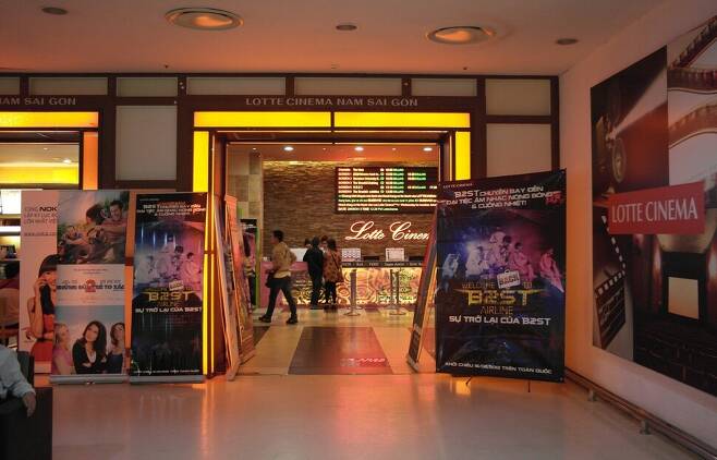 호찌민(사이공)에 있는 한 롯데씨네마 영화관의 모습. 이한우 제공