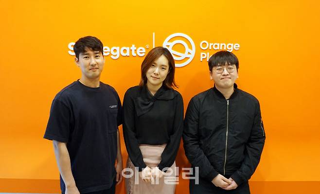 (왼쪽부터) 그린리본의 오승용 개발자, 김규리 대표, 최준호 개발자.