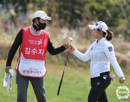 2021년 한국여자프로골프(KLPGA) 투어 개막전인 롯데렌터카 여자오픈 골프대회에 출전한 김수지 프로. 사진제공=KLPGA