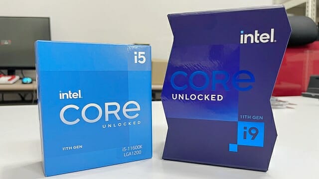 데스크톱용 인텔 11세대 코어 프로세서(로켓레이크). (사진=지디넷코리아)