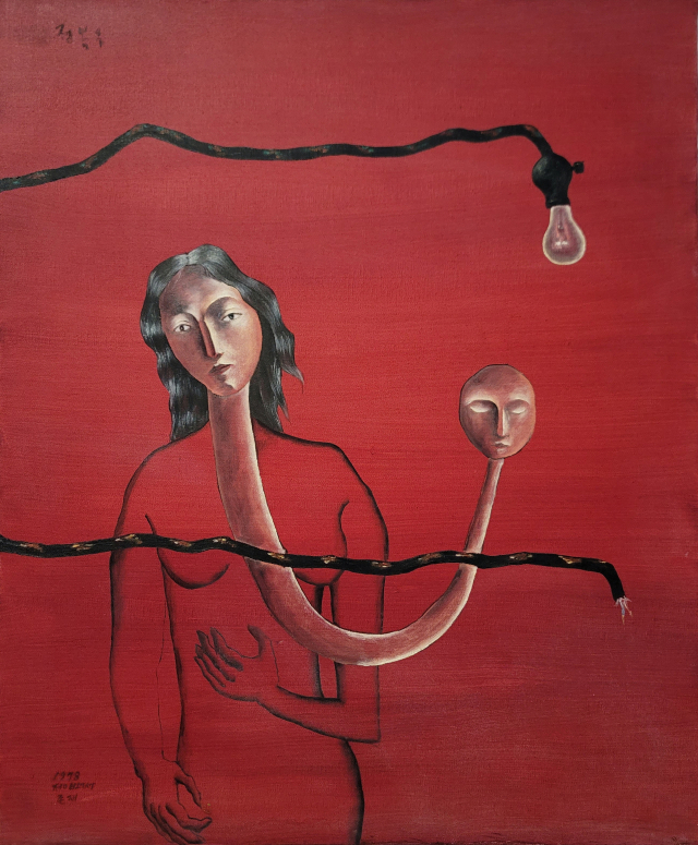부산시립미술관 전시에 선보인 정복수의 '존재'는 실존과 자의식을 고민한 1980년대 부산 형상미술을 정확하게 보여준다.