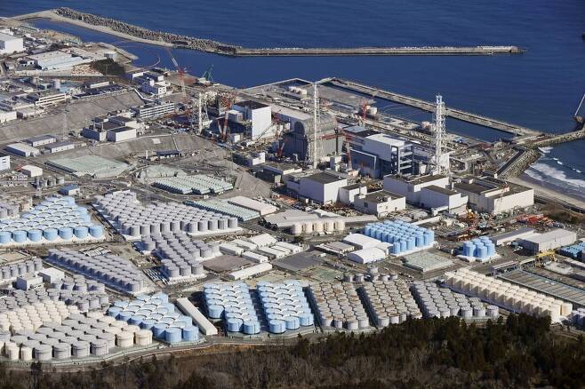 일본 정부, 후쿠시마 원전 오염수 '해양 방류' 결정 [교도=연합뉴스 자료사진]