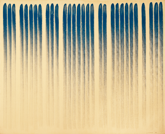 이우환, 'From Line', oil and mineral pigment on canvas, 130X162cm(100), 1978, 추정가 14억~18억원.(사진=서울옥션)