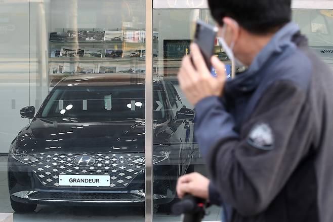 지난 11일 서울 시내의 한 현대자동차 대리점 모습./사진=뉴스1 임세영 기자