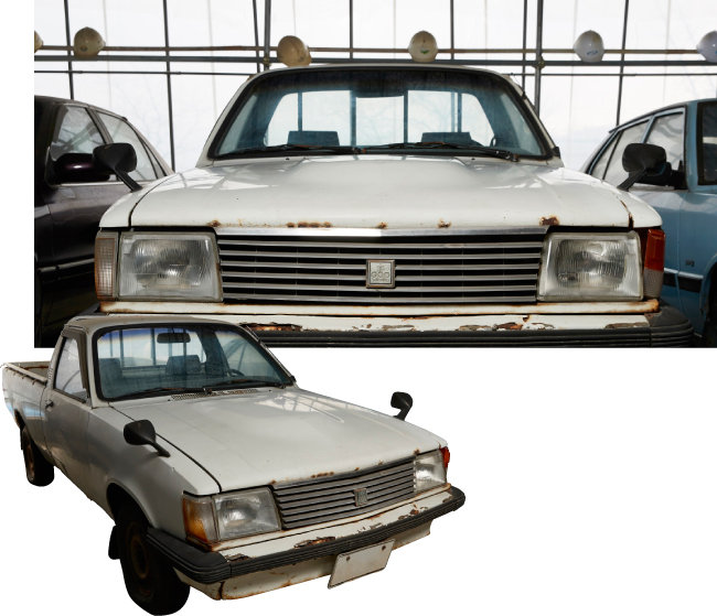 대우자동차가 ‘포니 픽업’ 대항마로 1980년대 생산한 ‘맥스 픽업 디젤’.