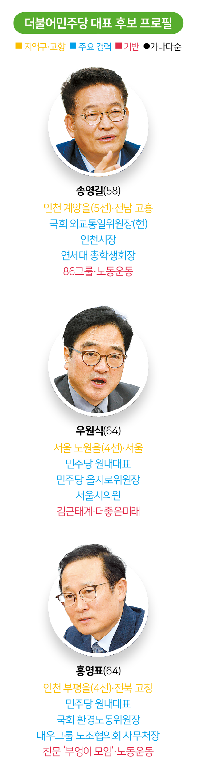 시각물_더불어민주당 대표 후보 프로필