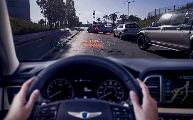 현대자동차그룹 증강현실(AR) 내비게이션. /사진제공=현대자동차그룹