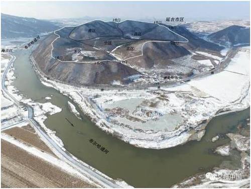 중국 지린성 투먼의 마반(磨盤)촌 산성 유적지 [중국문물보 위챗 캡처. 재판매 및 DB 금지]