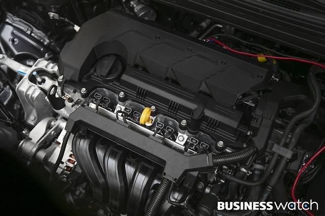 4기통1.6ℓ 가솔린 엔진을 탑재해 최고출력 204마력, 최대토크 15.7㎏·m를 발휘한다. /사진=이명근 기자 qwe123@