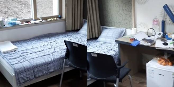 This screenshot shows the room inside the Ansan treatment center where the family stayed. (courtesy of the family)