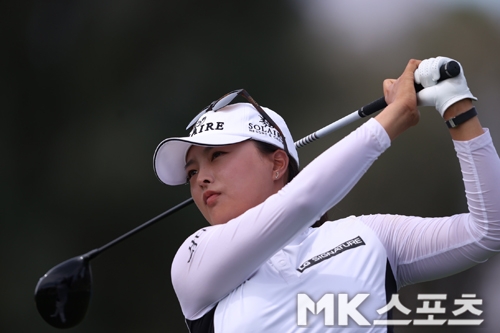 고진영이 LPGA 휴젤·에어 프리미어 LA 오픈 2라운드에서 단독 2위에 올랐다. 사진=고홍석 통신원
