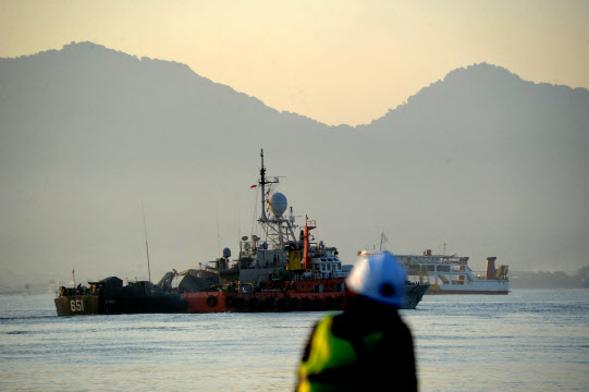 인도네시아 군함.(사진=AFP)