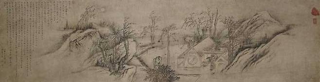 단원 김홍도의 '추성부도'(보물 1393호) (사진=삼성 제공, 연합뉴스)