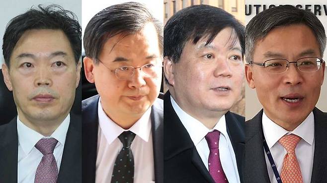 (왼쪽부터) 김오수·구본선·배성범·조남관 검찰총장 후보