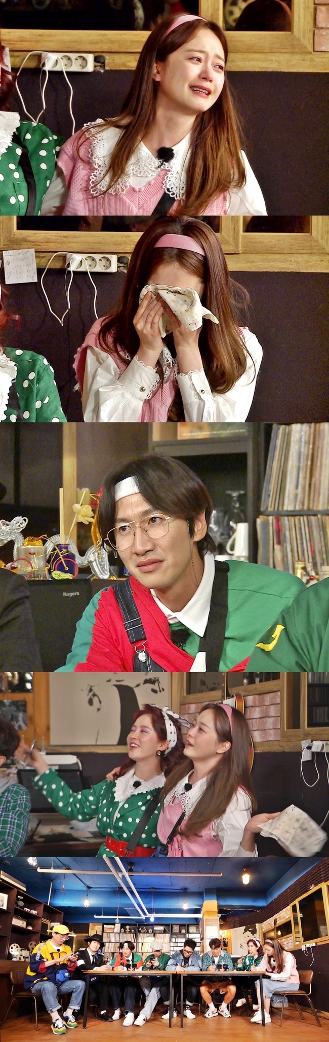 Why did Running Man Jeon So-min spill Tears during recording?On SBS Running Man, which will be broadcast on May 2, the story of Jeon So-min suddenly leaks tears during recording will be revealed.The first episode of 91 Iz Back, which was broadcast last week, gave great fun with eight-color retro fashion and perfect situational drama of the members who became 91 class.In particular, Haha, unlike other members, showed Michael Jackson Omaju fashion alone and became a new laughing point.This week, a full-scale recall time will be held as members past episodes are released.Members conducted a mission at the LP bar where the emotions of the 90s were buried, and submitted stories and application songs that had been hidden.When Choi Ho-seops Mask of the Year, along with Kim Jong-guks story, When I was in school, I wanted to give up my dream of a singer on the contrary of my parents, came out, all the members were soaked in memories with their hands tightly held.At this time, Running Man representative emotionalist Jeon So-min said, It is a start again.Especially, I could not speak again with the lyrics Do not forget and remember.Jeon So-min recalled the past faintly, saying, I do not write a story ... ... Before writing a story, I recalled the past, and made members buzz by revealing a meaningful love Kahaani with the song title Have you ever had coffee with angels?