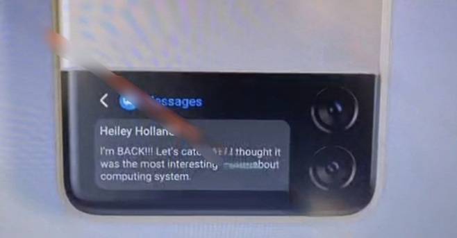 갤럭시Z플립3 추정 이미지 [출처=트위터 Anthony(@TheGalox_)]