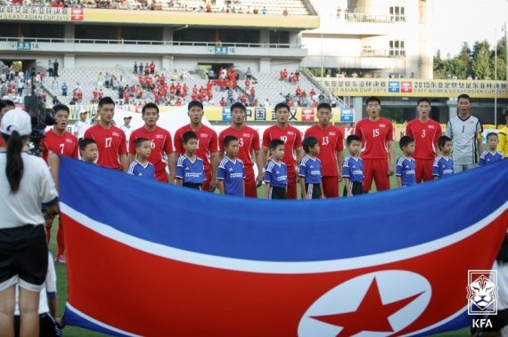 북한 축구 대표팀 선수들(대한축구협회 제공) 사진=뉴스1