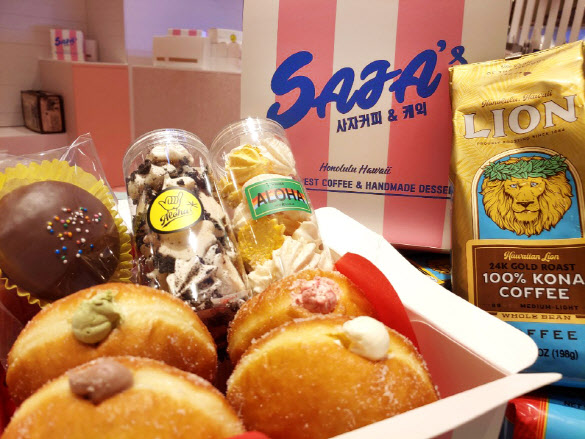 하와이안 디저트 카페 ‘하와이 팩토리’ 말라사다 도넛.(사진=홍두당 제공)