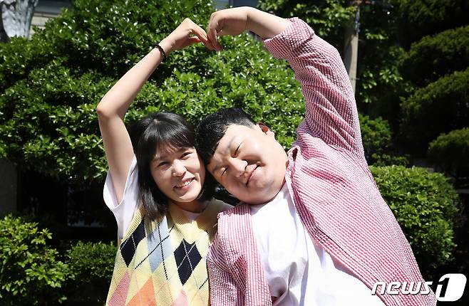 개그맨 부부 배정근 김단하(왼쪽) © News1 권현진 기자