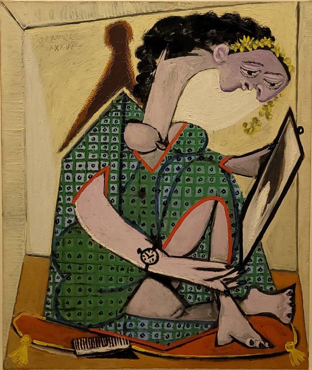 파블로 피카소가 마리 테레즈를 모델로 그린 1936년작 '시계를 찬 여인' ⓒ 2021 - Succession Pablo Picasso - SACK (Korea)