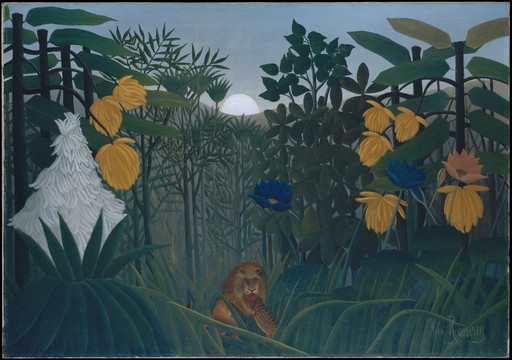 앙리 루소, ‘사자의 식사(The Repast of the Lion)’, 1907, 캔버스에 유채, 113.7x160㎝. 뉴욕 메트로폴리탄박물관 제공