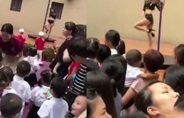 2018년 광둥성 선전시의 한 유치원이 입학식 및 개학식에서 폴댄스 공연을 선보였다가 비난을 샀었다.