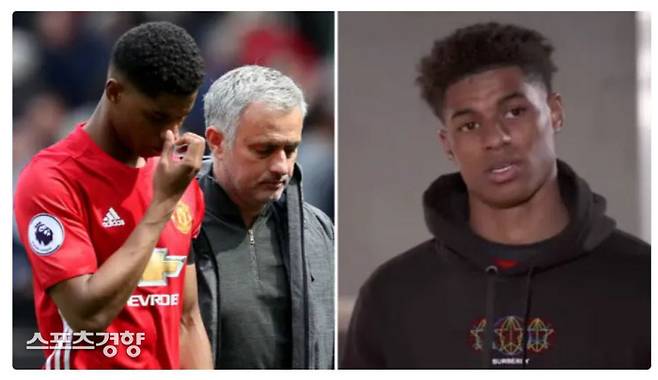 마커스 래시포드가 조제 무리뉴 감독 시절 전술의 유연성이 없었다고 비판했다. 스포츠바이블 캡처