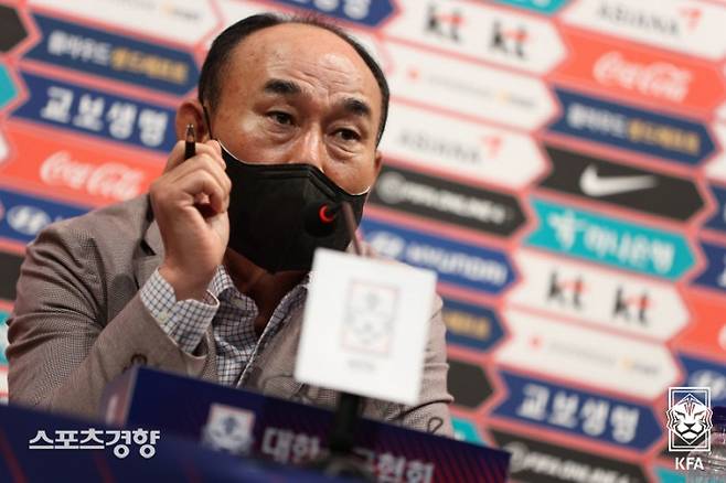 김학범 한국 올림픽남자축구대표팀 감독.    대한축구협회 제공