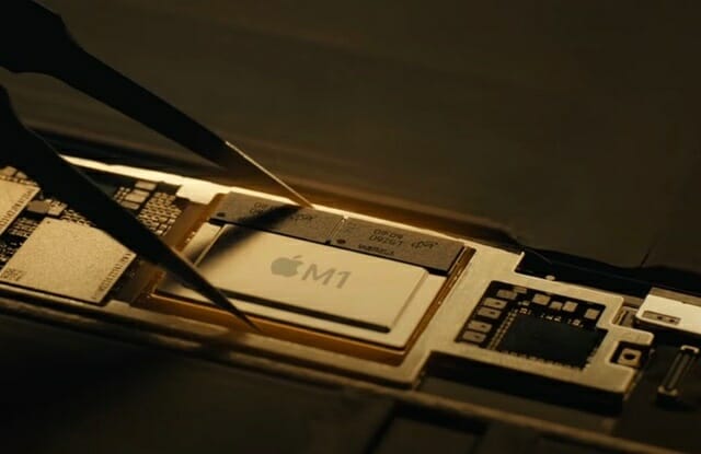 애플이 자체 개발한 M1칩 (사진=애플)