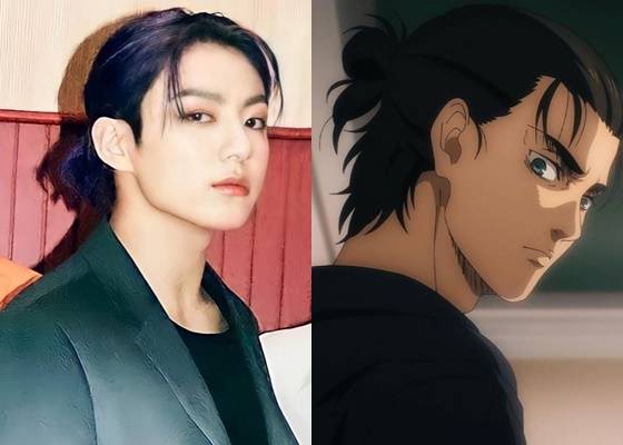 방탄소년단 정국(BTS JUNGKOOK)과 '진격의 거인' 에렌 예거