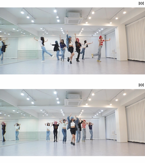 오마이걸(OH MY GIRL)의 신곡 ‘DUN DUN DANCE’ 안무 영상이 화제다. 사진=WM엔터테인먼트
