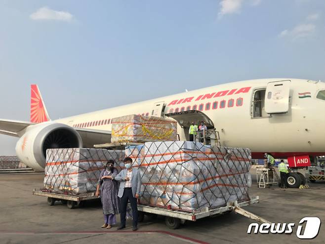 정부가 인도에 긴급의료 지원물품을 지원했다. © 주인도한국대사관 홈페이지