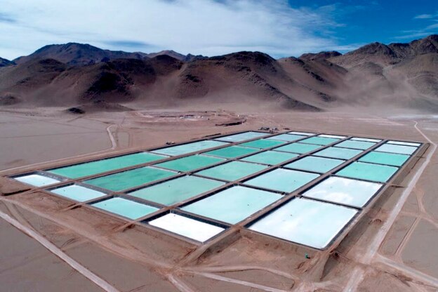 아르헨티나의 리튬 광산.