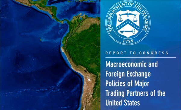 미 재무부 '2021년 4월 거시경제·환율정책 보고서' 표지