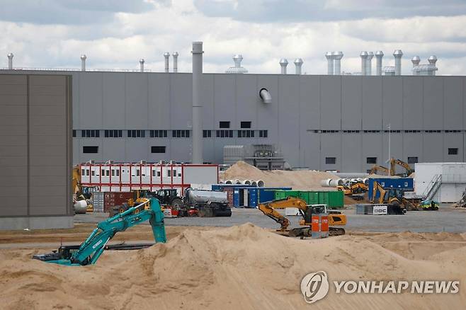 독일 기가팩토리 건설현장 [AFP=연합뉴스]