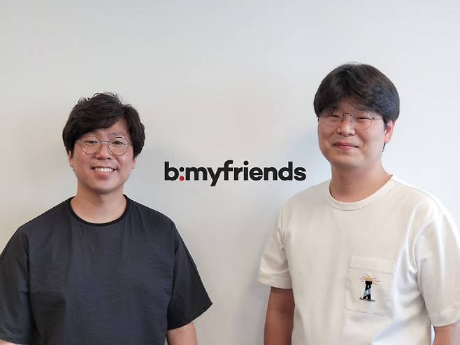 비마이프렌즈 공동창업자인 김준기(왼쪽) CTO와 배상훈 대표. 비마이프렌즈 제공