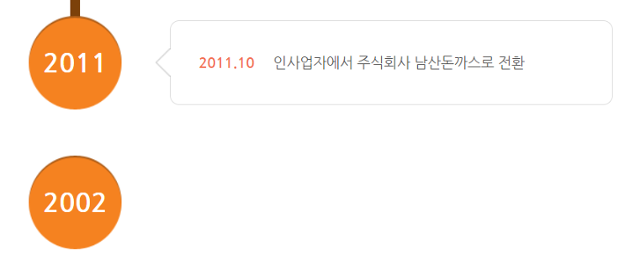 101번지 남산돈까스 홈페이지 캡쳐